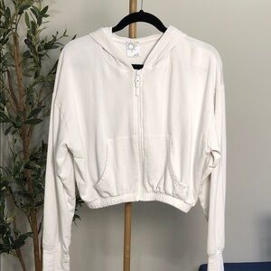 Offline by Aerie Zip up Cropped Hoodie Jacket Sweater